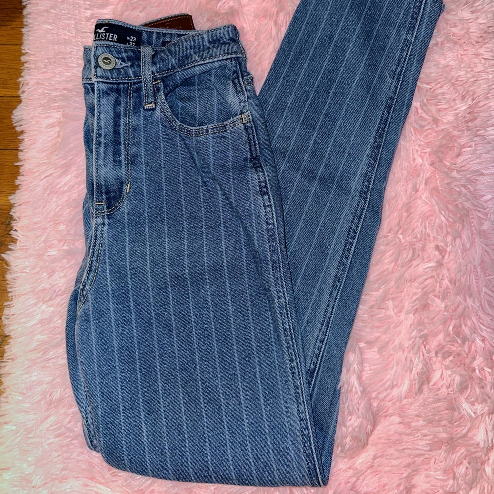 hollister striped jeans